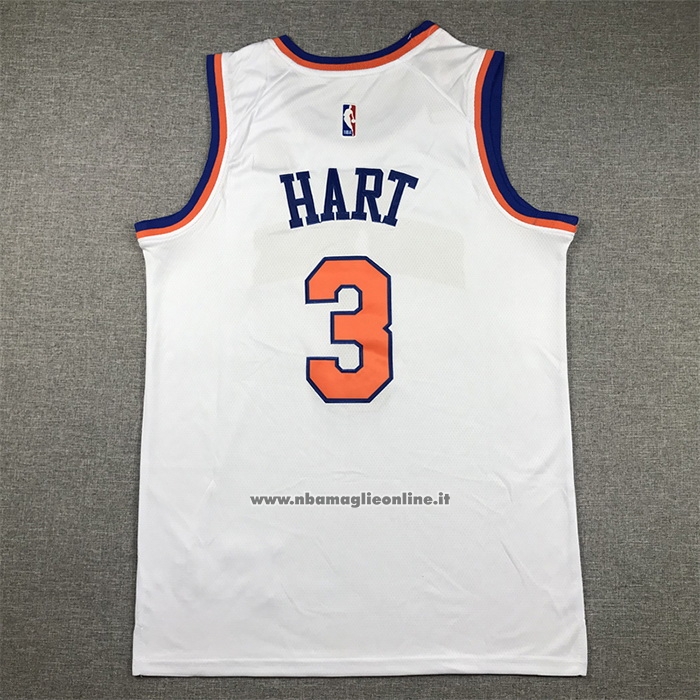 Maglia New York Knicks Josh Hart #3 Association Bianco